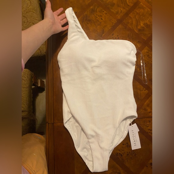 NWT- Seafolly “SeaDive”White Swimsuit - Picture 6 of 11